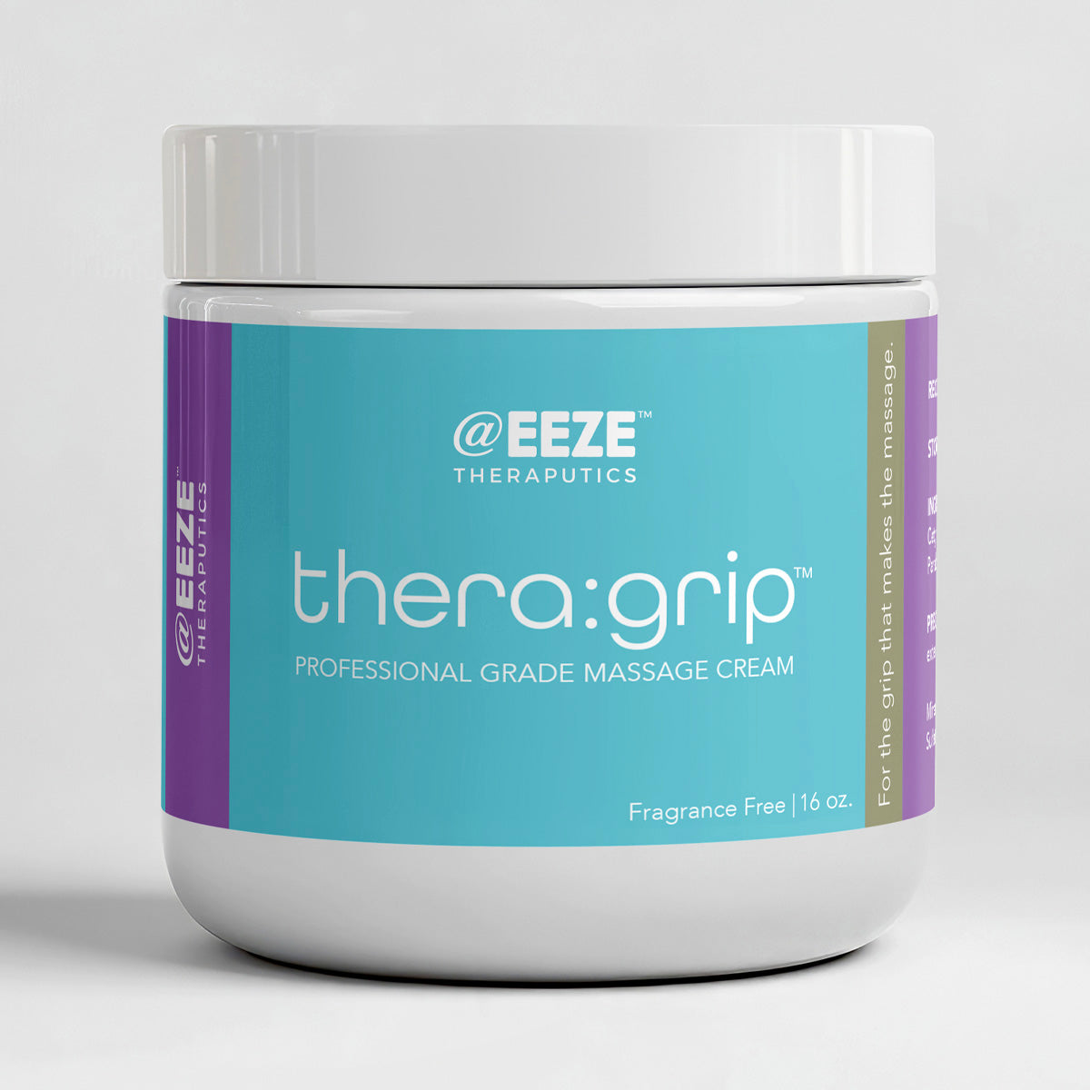 thera:grip Professional Grade Massage Cream, 16 oz.